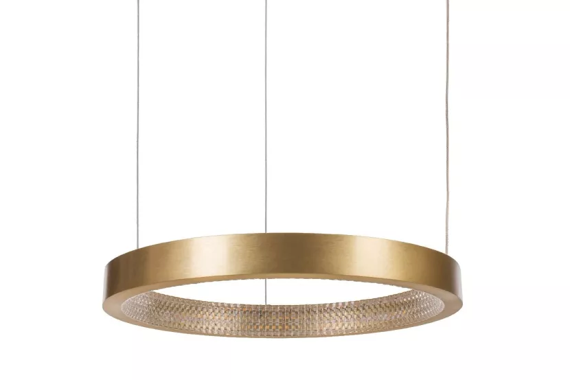 Lampa Wisząca Okrągła TARS Żyrandol Ring Gold LED 40 cm 988628