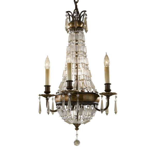Lampa wisząca oksydowany brązowo-brytyjski brąz Bellini 4xE14x60W Feiss 849391