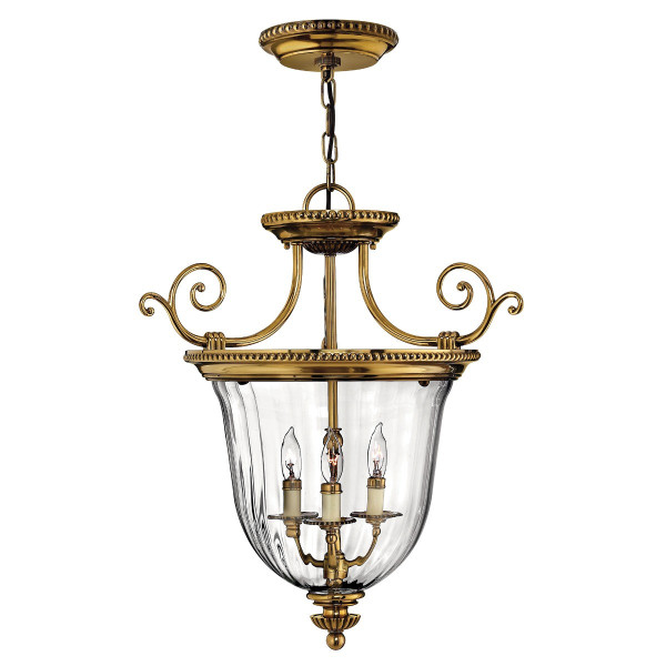 Lampa wisząca oksydowany mosiądz Cambridge 3xE14x60W Hinkley 849759