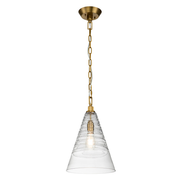 Lampa wisząca oksydowany mosiądz Elmore 1xE27x60W Quintiesse 849412