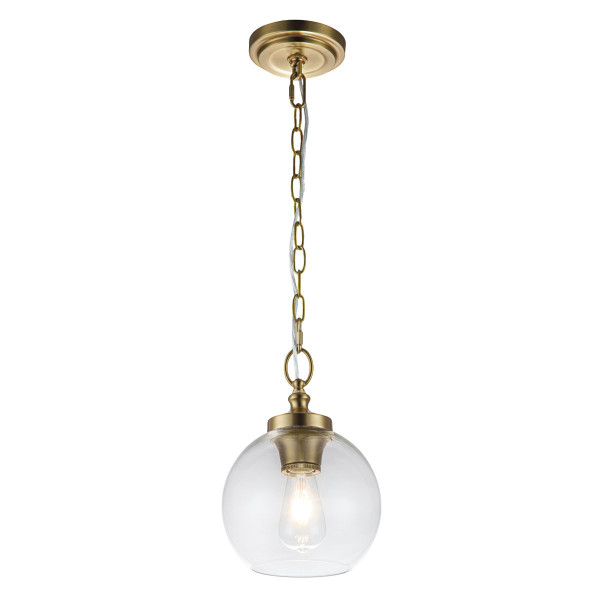 Lampa wisząca oksydowany mosiądz Tabby 1xE27x60W Feiss 850253