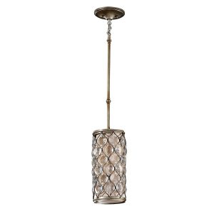 Lampa wisząca oksydowany srebrny Lucia 1xE27x60W Feiss 847538 Lampa wisząca oksydowany srebrny Lucia 1xE27x60W Feiss 847538