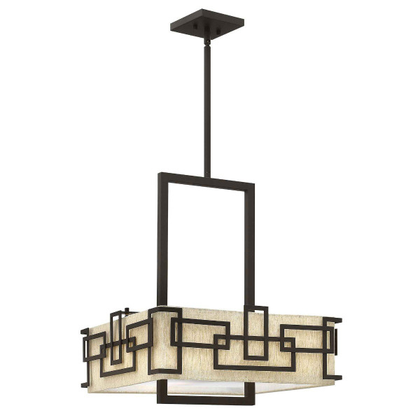Lampa wisząca olejowany brąz Lanza 3xE27x100W Hinkley 857806