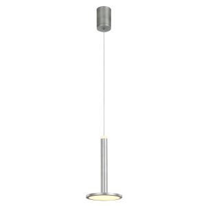 Lampa wisząca Oliver nikiel satynowany LED 1x12W Ciepła biel 415lm Italux 858250 Lampa wisząca Oliver nikiel satynowany LED 1x12W Ciepła biel 415lm Italux 858250