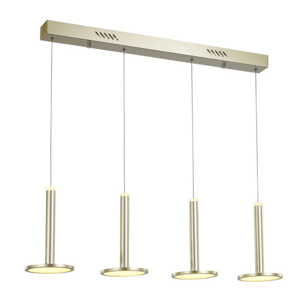 Lampa wisząca Oliver złota LED 4x48W Ciepła biel 2690lm Italux 858007