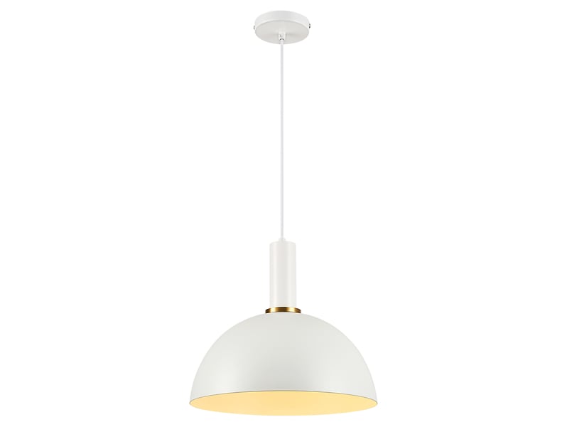 Lampa wisząca Omega stalowa biała 382092