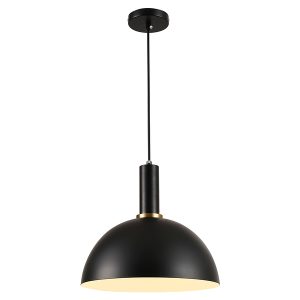 Lampa wisząca Omega stalowa czarna 382095