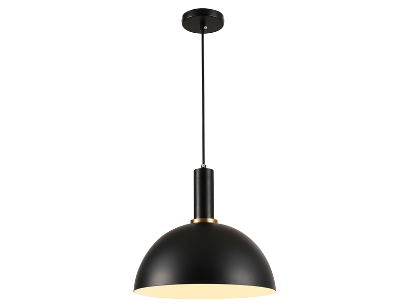 Lampa wisząca Omega stalowa czarna 382095