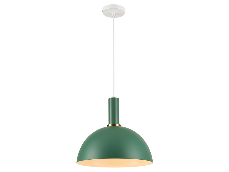 Lampa wisząca Omega stalowa zielona 382094
