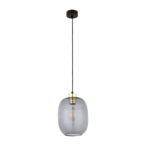 Lampa Wisząca OMEGA Tk Lighting – Szklany Grafitowy Klosz 834449