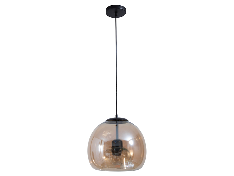 Lampa wisząca Optima szklana beżowa 190801