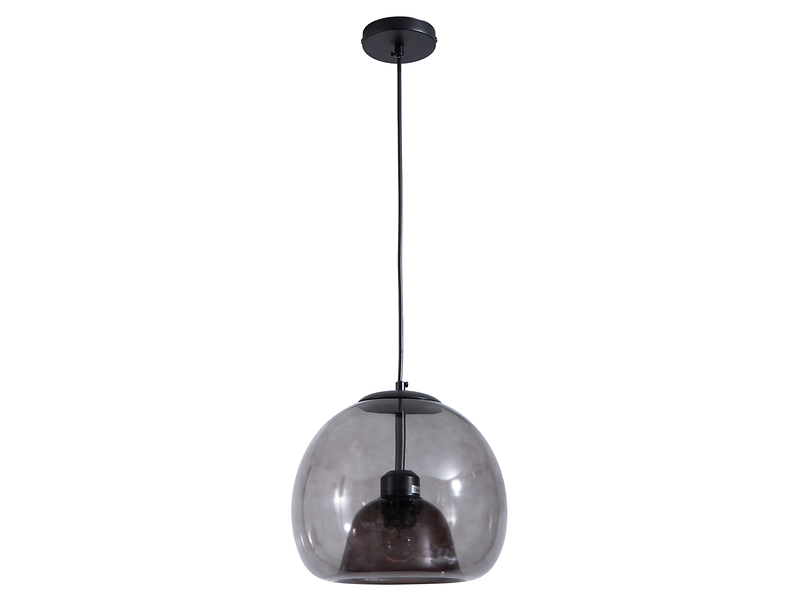 Lampa wisząca Optima szklana grafitowa 190802