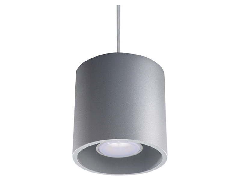 Lampa wisząca Orbis aluminiowa szara 52357