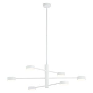 Lampa wisząca Orbit 6-punktowa stalowa biała 147850 Lampa wisząca Orbit 6-punktowa stalowa biała 147850