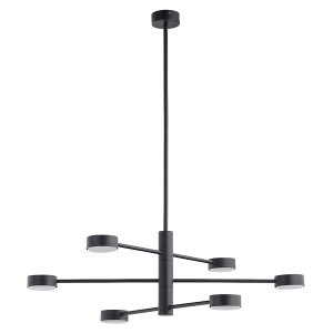 Lampa wisząca Orbit 6-punktowa stalowa czarna 147851 Lampa wisząca Orbit 6-punktowa stalowa czarna 147851