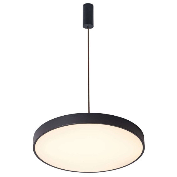Lampa wisząca Orbital czarna piaskowana-biała LED 1x60W 3000K 3600lm Italux 184717