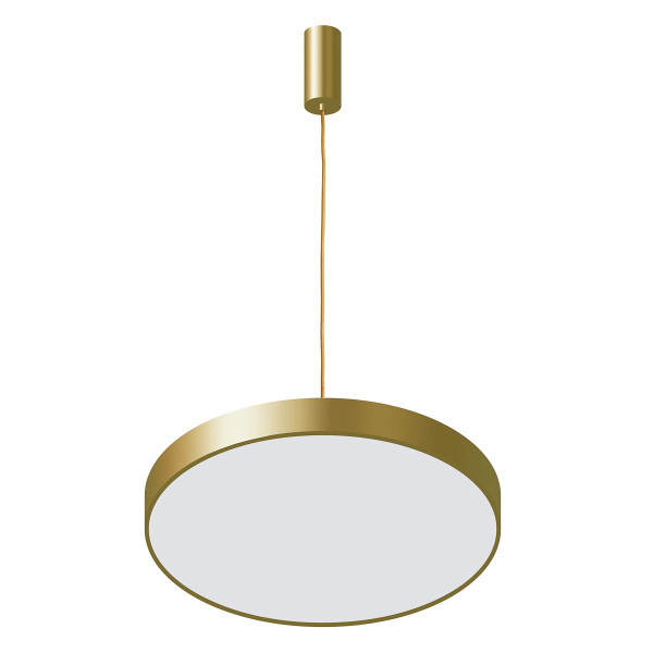 Lampa wisząca Orbital złoty piaskowana-biała LED 1x30W 3000K 1800lm Italux 854409