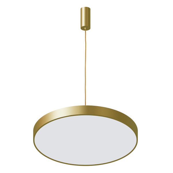 Lampa wisząca Orbital złoty piaskowana-biała LED 1x60W 3000K 3600lm Italux 854172
