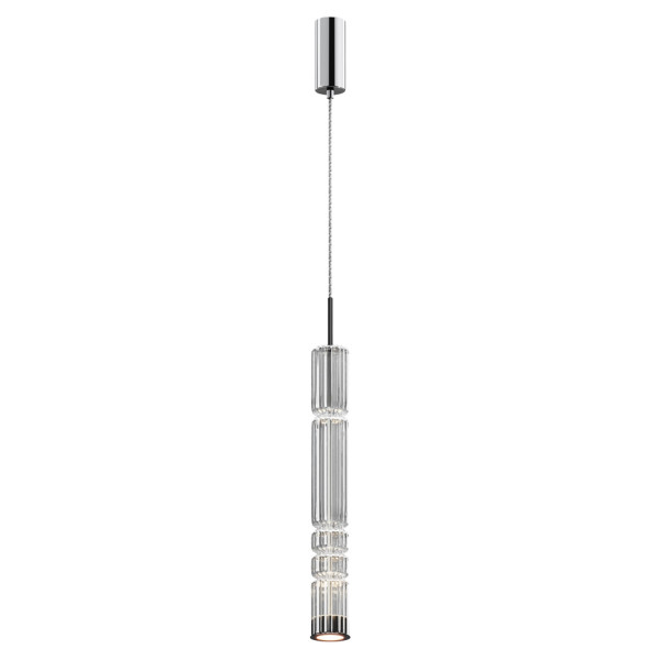 Lampa wisząca Ordo chromowana LED 1x12W Ciepła biel 1600lm Maytoni 849516