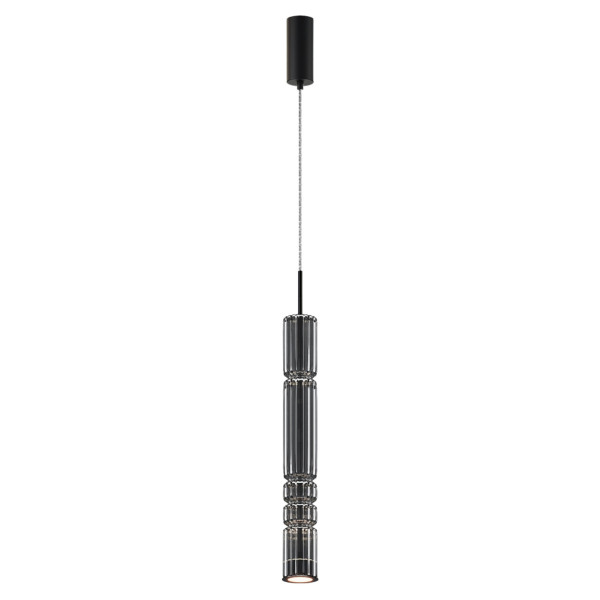 Lampa wisząca Ordo czarna LED 1x12W Ciepła biel 1600lm Maytoni 849702