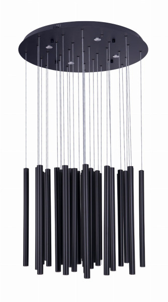 Lampa wisząca ORGANIC czarna LED 33W biały ciepły 2200lm IP20 Maxlight 1019132