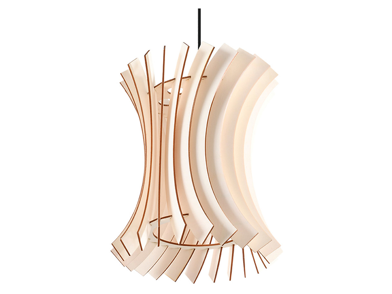 Lampa wisząca Oriana drewniana brązowa 52472