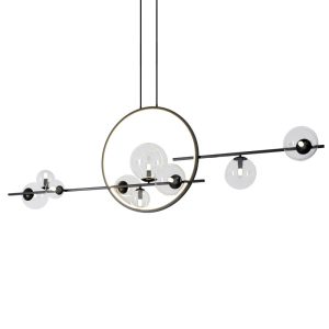 Lampa wisząca ORION DOUBLE czarna 145 cm 749581 Lampa wisząca ORION DOUBLE czarna 145 cm 749581