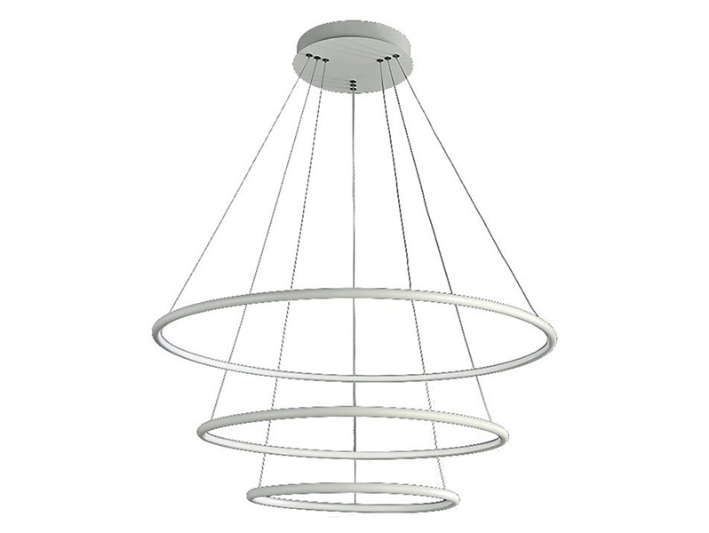 Lampa wisząca Orion LED 3-punktowa metalowa biała 37910
