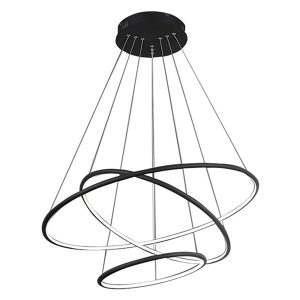 Lampa wisząca Orion LED 3-punktowa metalowa czarna 39467 Lampa wisząca Orion LED 3-punktowa metalowa czarna 39467