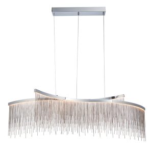 Lampa wisząca ORPHELIA CRISS CROSS chromowana LED 31,2W 3000K 758lm Endon 1025615 Lampa wisząca ORPHELIA CRISS CROSS chromowana LED 31,2W 3000K 758lm Endon 1025615