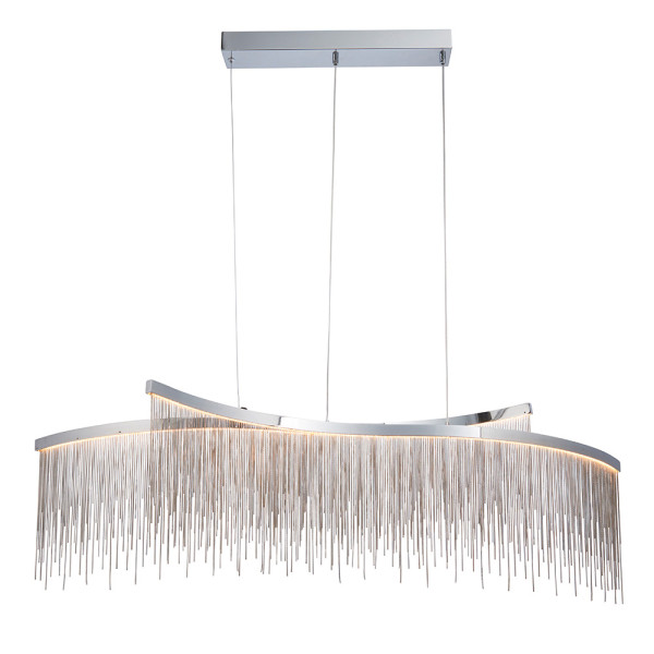 Lampa wisząca ORPHELIA CRISS CROSS chromowana LED 31,2W 3000K 758lm Endon 1025615
