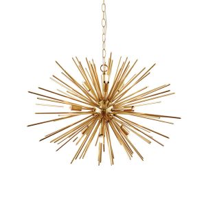 Lampa wisząca ORTA metalowe kolce złota 9xG9x8W wym:190x62x62cm IP20 Endon 1019327 Lampa wisząca ORTA metalowe kolce złota 9xG9x8W wym:190x62x62cm IP20 Endon 1019327