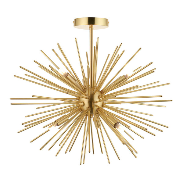 Lampa wisząca ORTA złota 6xG9x15W wym:48x54x54cm IP20 Endon 1018978