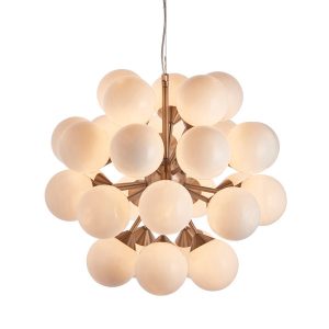 Lampa wisząca OSCAR wielopunktowa nikiel satyna 28xG9x8W IP20 Endon 1018985 Lampa wisząca OSCAR wielopunktowa nikiel satyna 28xG9x8W IP20 Endon 1018985
