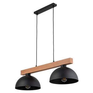 Lampa wisząca Oslo 2-punktowa metalowa czarna 56920 Lampa wisząca Oslo 2-punktowa metalowa czarna 56920