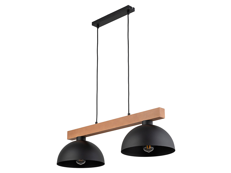 Lampa wisząca Oslo 2-punktowa metalowa czarna 56920
