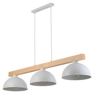 Lampa wisząca Oslo 3-punktowa metalowa biała 56446 Lampa wisząca Oslo 3-punktowa metalowa biała 56446