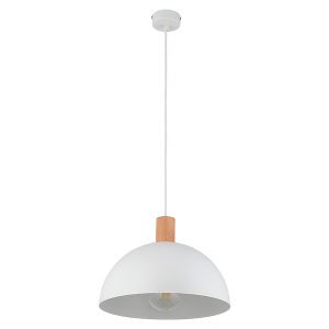 Lampa wisząca Oslo metalowa biała 56774 Lampa wisząca Oslo metalowa biała 56774
