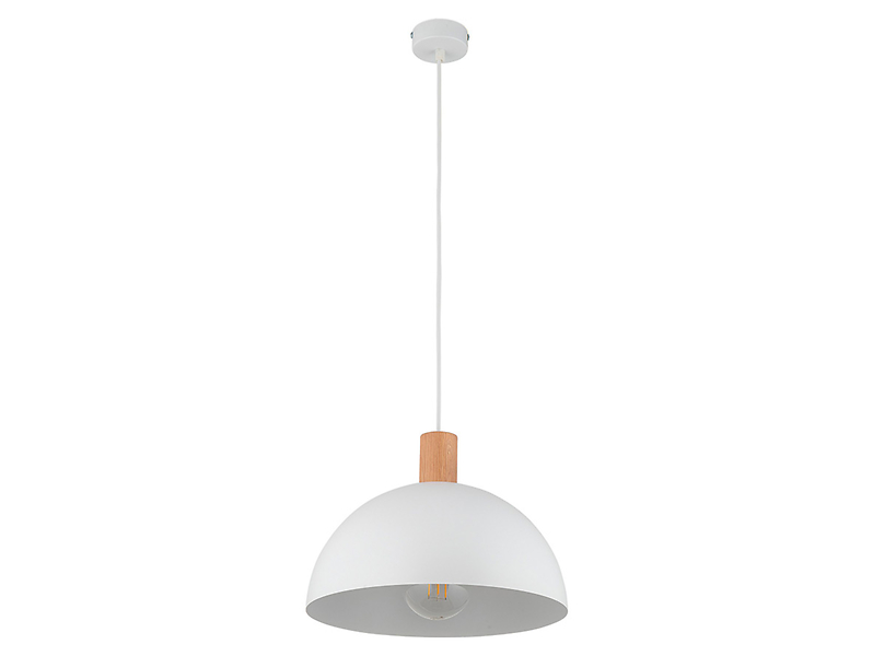 Lampa wisząca Oslo metalowa biała 56774