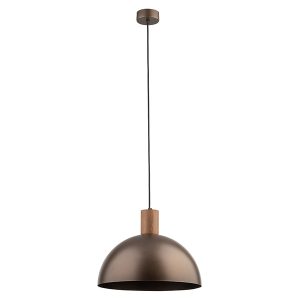 Lampa wisząca Oslo metalowa brązowa 296334 Lampa wisząca Oslo metalowa brązowa 296334