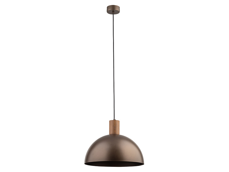 Lampa wisząca Oslo metalowa brązowa 296334
