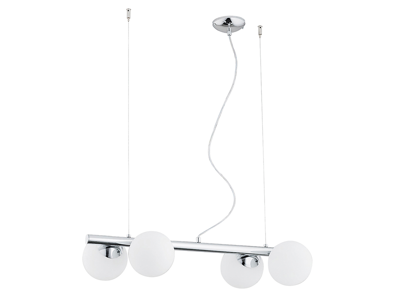 Lampa wisząca Osso 4-punktowa stalowa srebrna 33064