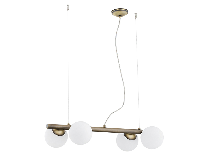 Lampa wisząca Osso 4-punktowa stalowa złota 33928