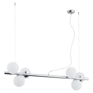 Lampa wisząca Osso 6-punktowa stalowa srebrna 33066 Lampa wisząca Osso 6-punktowa stalowa srebrna 33066