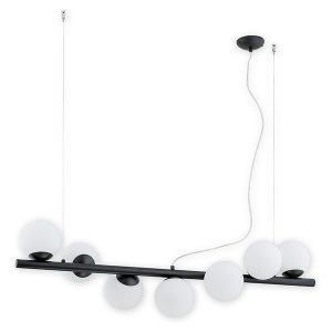 Lampa wisząca Osso 7-punktowa stalowa czarna 55559 Lampa wisząca Osso 7-punktowa stalowa czarna 55559