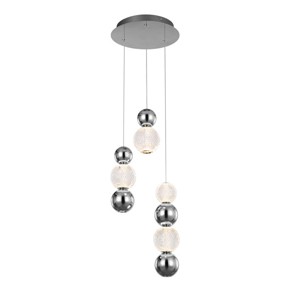 Lampa wisząca Oter kule chromowana LED 21W biały ciepły 1300lm IP20 Italux 1019412