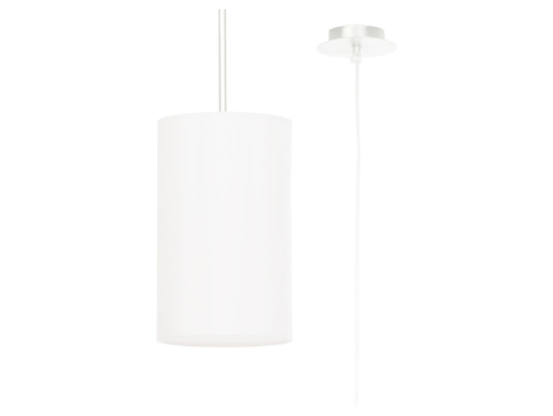 Lampa wisząca Otto 15 cm tkaninowa biała 70292