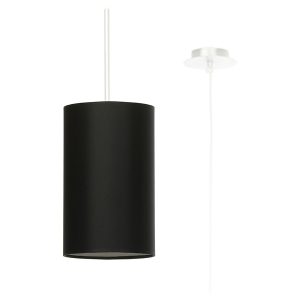 Lampa wisząca Otto 15 cm tkaninowa czarna 70887 Lampa wisząca Otto 15 cm tkaninowa czarna 70887
