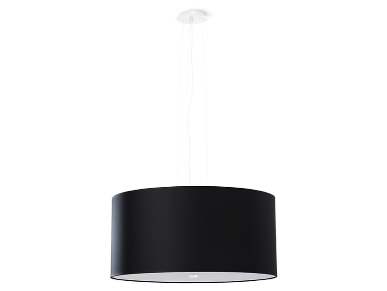 Lampa wisząca Otto 5-punktowa 50 cm tkaninowa czarna 70889