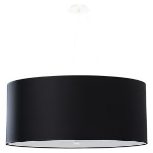 Lampa wisząca Otto 6-punktowa 70 cm tkaninowa czarna 70906 Lampa wisząca Otto 6-punktowa 70 cm tkaninowa czarna 70906